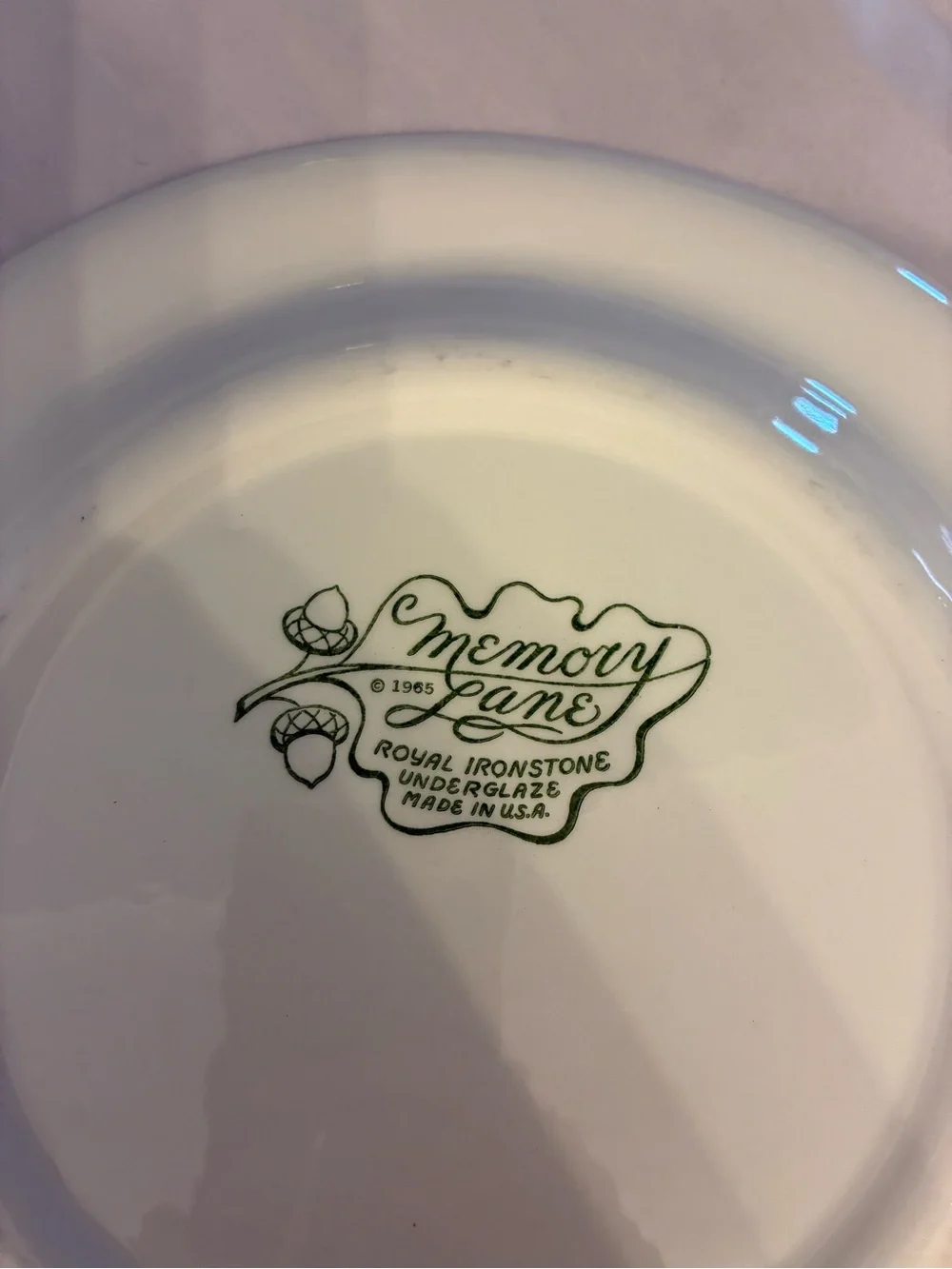 Vintage Memory Lane Red Transferware Plate English Cottage Grandmillennial USA